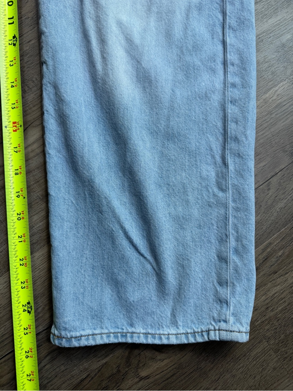 Madewell The Perfect Vintage Wide-Leg Crop Light Wash Denim Jeans - Size 28 - Picture 4 of 15